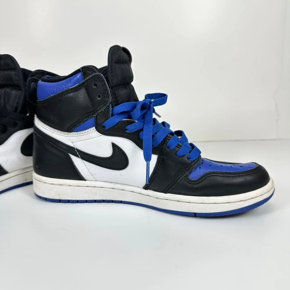 Nike Air Jordan 1 Retro High OG Royal Toe Black White Blue 555088-041 Mens 7.5